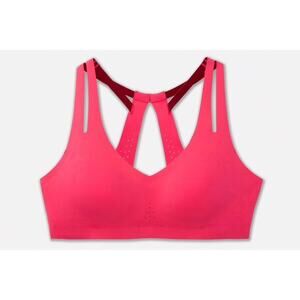 BROOKS Dare Strappy Run Bra 40A/B  Hot pink Running Walking Training Compression